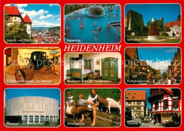Heidenheim Brenz Schloss und Stadtblick Aquarena Schloss