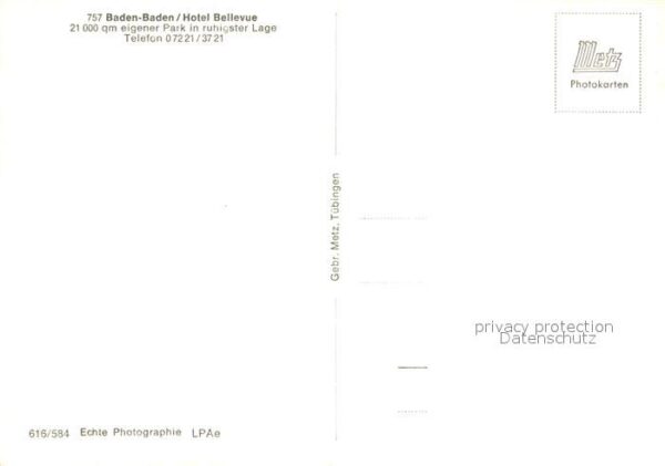 Baden-Baden Hotel Bellevue Park – Bild 2