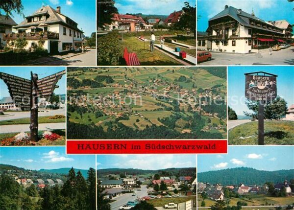 Haeusern Schwarzwald Orts und Teilansichten Fliegeraufnahme