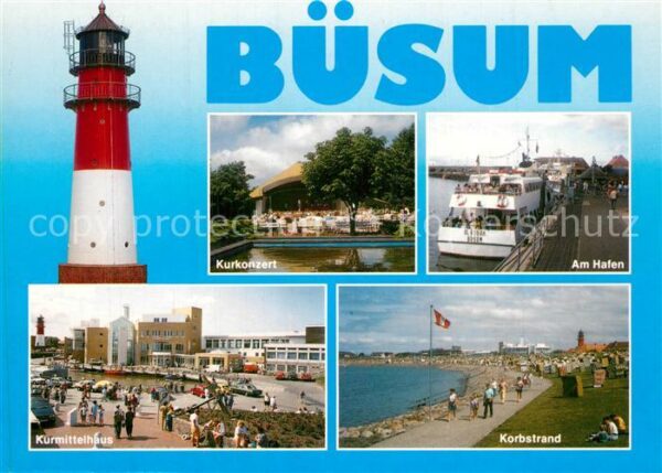 Buesum Nordseebad Kurkonzert Hafen Kurmittelhaus Korbstra