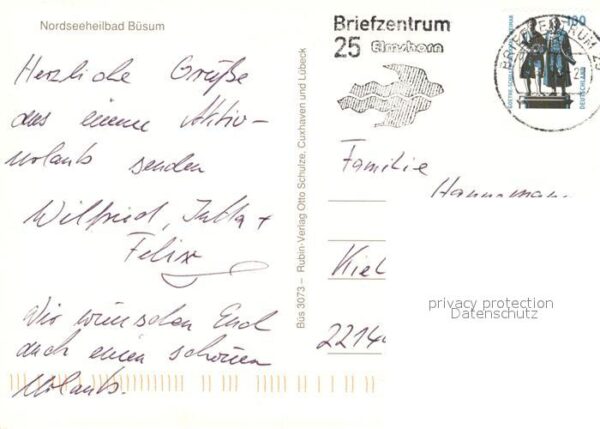Buesum Nordseebad Kurkonzert Hafen Kurmittelhaus Korbstra – Bild 2