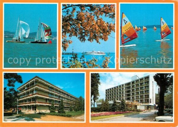 Balaton Plattensee Teilansichten Surfen Hotels