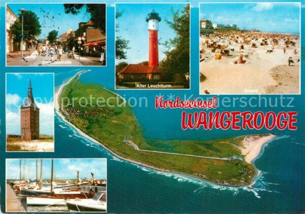 Wangerooge Nordseebad Zedeliusstrasse Westturm Jachthafen Alt