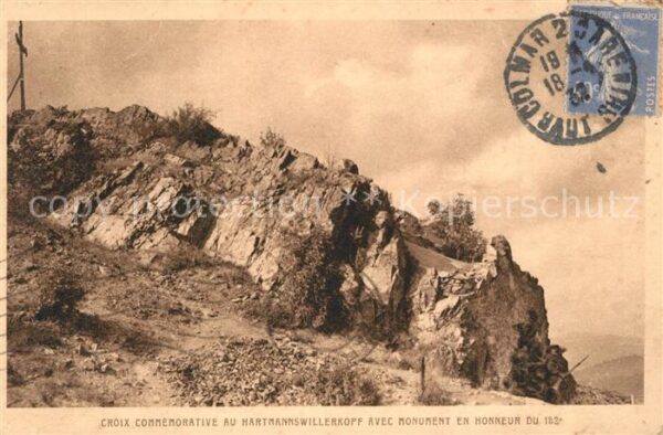 Hartmannswillerkopf avec Croix et Monument