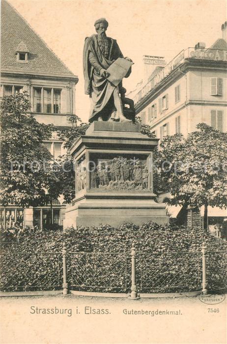 Strasbourg Alsace Gutenbergdenkmal