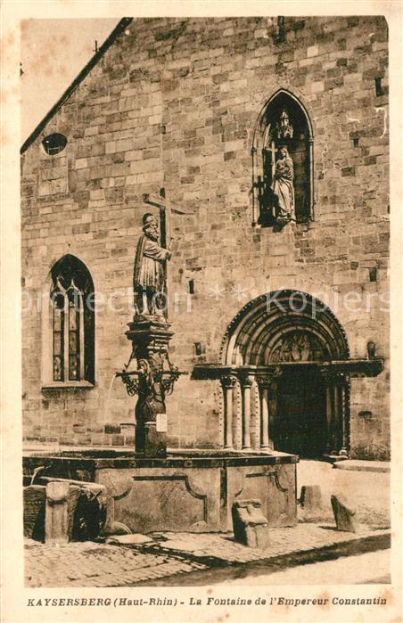 Kaysersberg Haut Rhin Fontaine de L_Empereur Constantin