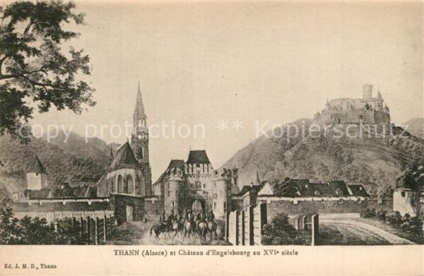 Thann Haut Rhin Elsass Chateau d`Engelsbourg