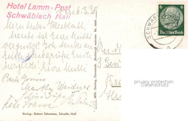 Schwaebisch Hall Hotel Lamm Post Schloss-Comburg – Bild 2
