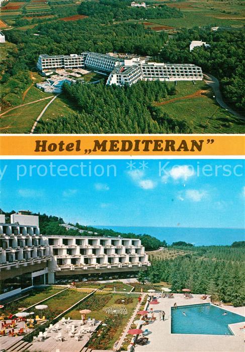 Porec Fliegeraufnahme Hotel Mediteran