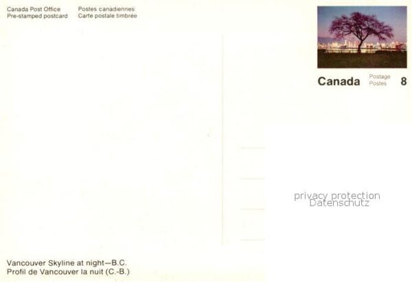 Vancouver British Columbia Skyline at night – Bild 2