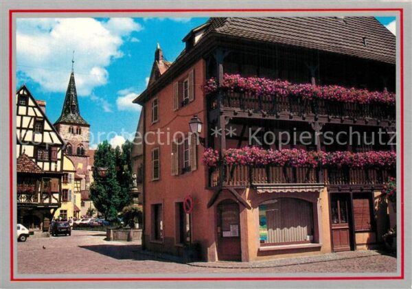 Turckheim Haut Rhin Place de la Mairie Eglise