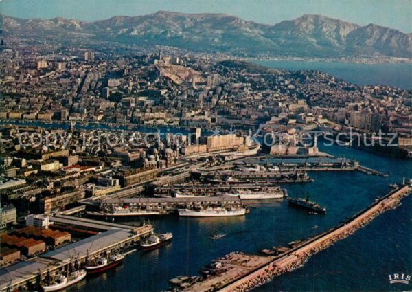 Marseille Bouches-du-Rhone Fliegeraufnahme Notre Dame de la Garde