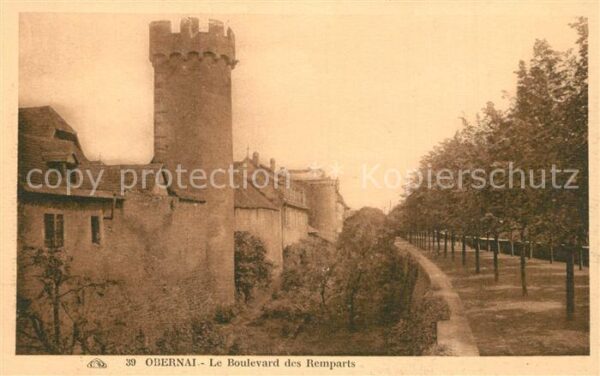 Obernai Bas Rhin Le Boulevard des Remparts