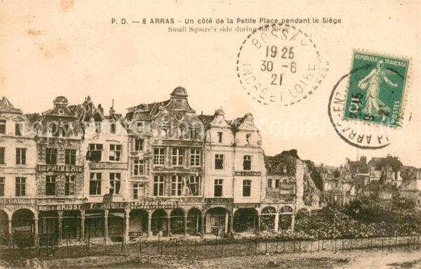 Arras Pas-de-Calais Petite Place pendant le Siège
