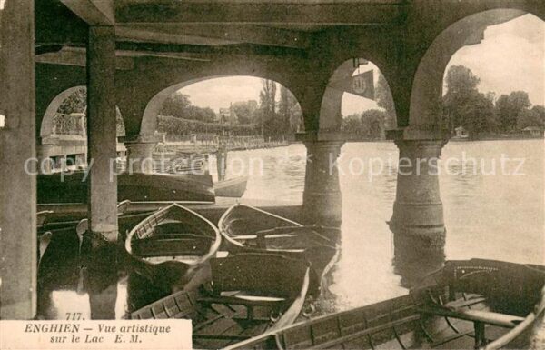 Enghien-les-Bains Vue artistique sur le lac
