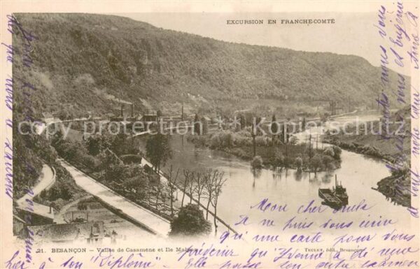 Besancon Doubs Vallee de Casamène Ile Malpas
