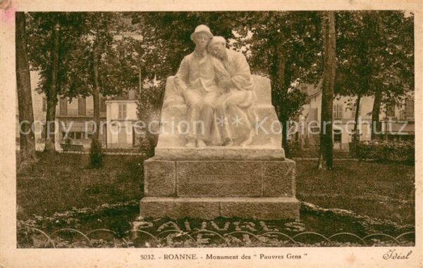 Roanne Loire Monument des Pauvres Gens