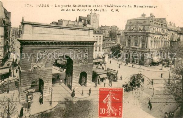 Paris Porte Saint Martin Theatres de la Renai