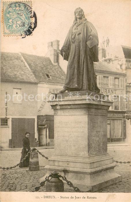 Dreux Statue de Jean de Rotrou