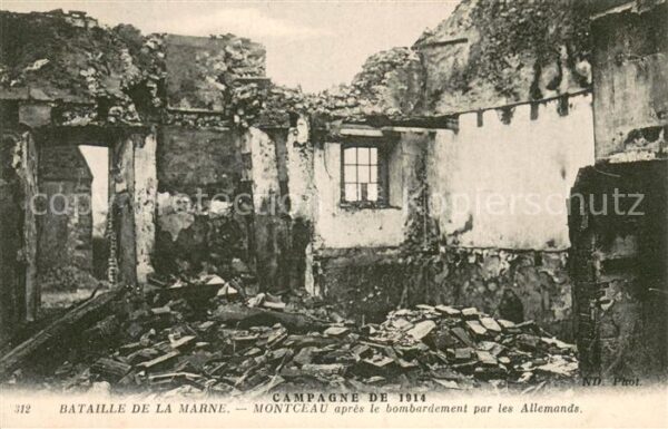 Montceau-les-Mines Bombardement par les Allemands