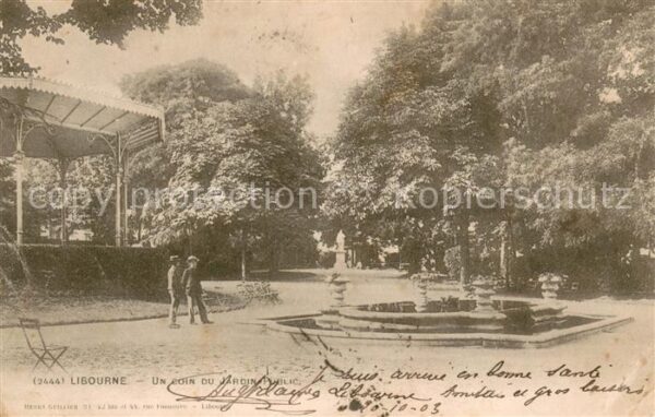 Libourne Un coin du jardin public
