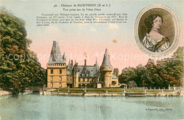 Maintenon Chateau XVe siècle vue prise sur la piè
