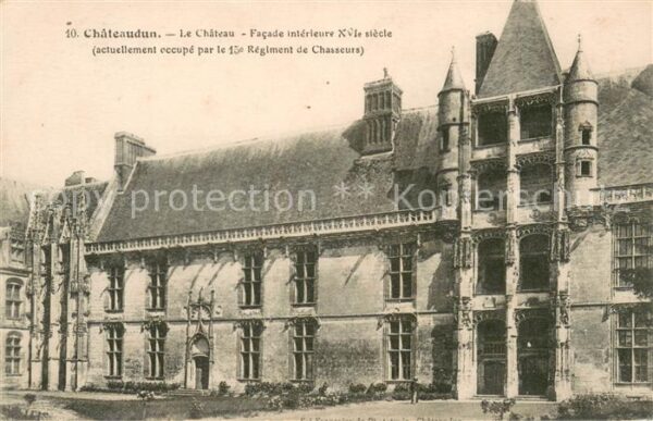 Chateaudun Chateau Facade intérieure XVIe siècle S