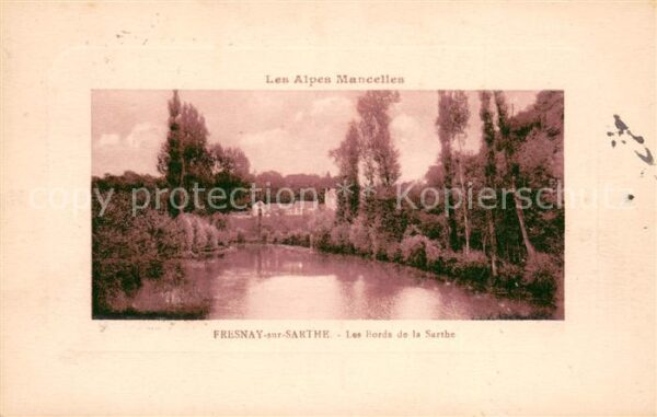Fresnay-sur-Sarthe Les bords de la Sarthe Alpes Mancelles