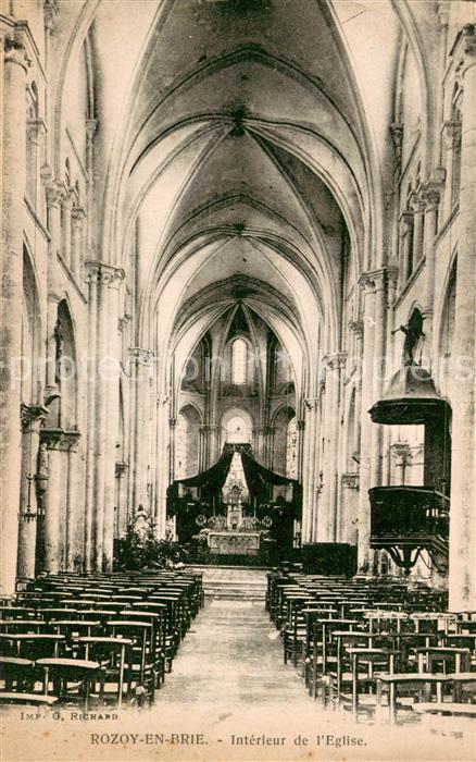 Rozoy en Brie Interieur de l'Eglise