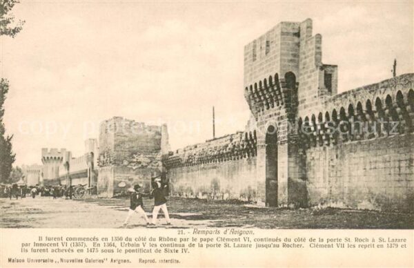 Avignon Vaucluse Remparts d_Avignon