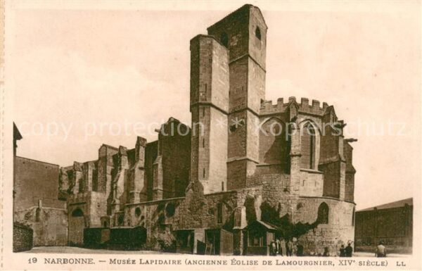 Narbonne Aude Musee Lapidaire ancienne Eglise de Lamo