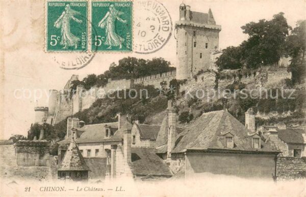 Chinon Indre et Loire Le Chateau