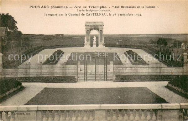Proyart Arc de Triomphe Aux Defenseurs de la So