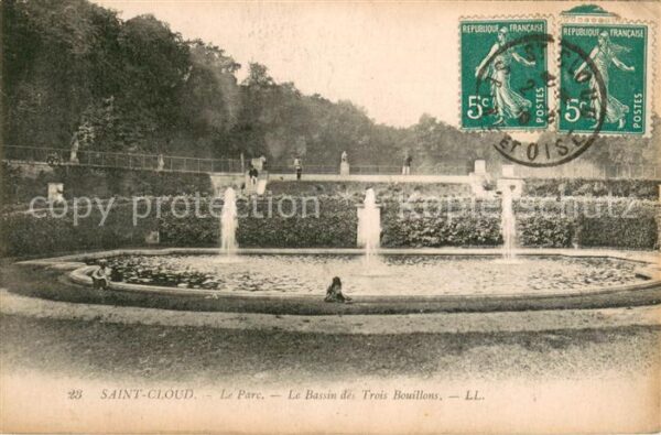 Saint-Cloud Paris Le Parc Le Bassin des Trois Bouillons