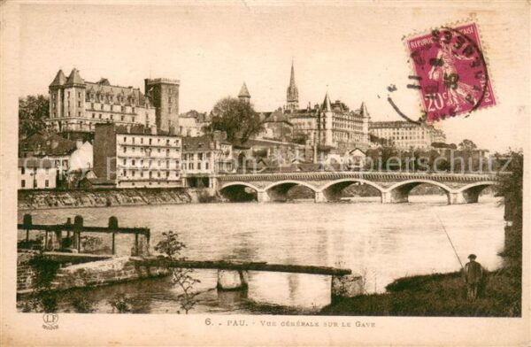 Pau 64 Vue generale sur le Gave