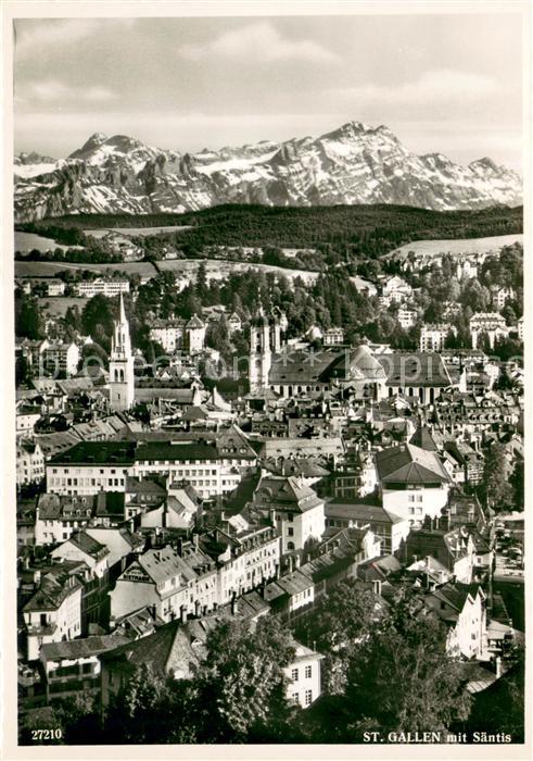 St Gallen SG mit Säntis