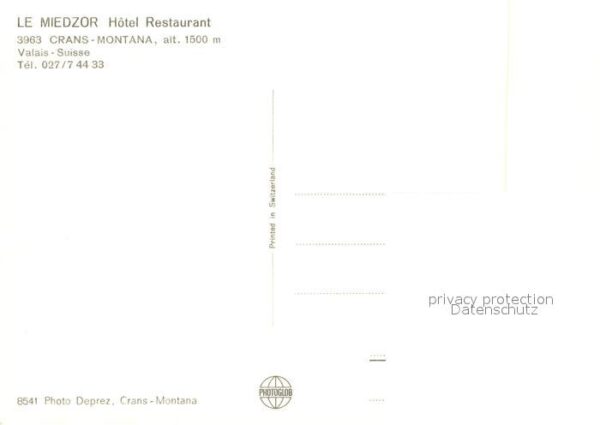 Crans-Montana Le Miedzor Hotel Restaurant – Bild 2