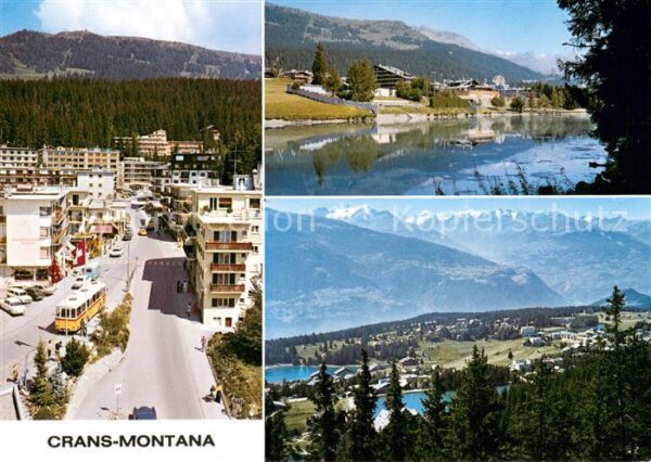 Crans-Montana Fliegeraufnahme Teilansichten