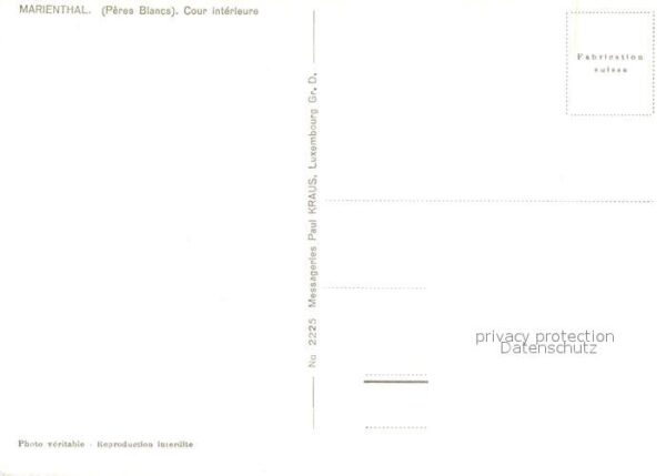 Marienthal Elsass Peres Blancs Cour interieure – Bild 2