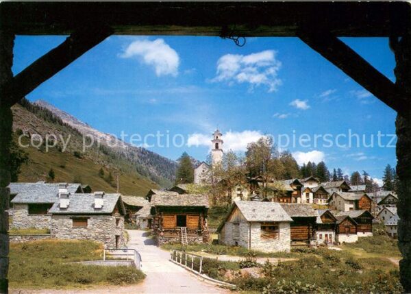 Bosco Gurin Dorf im Tessin