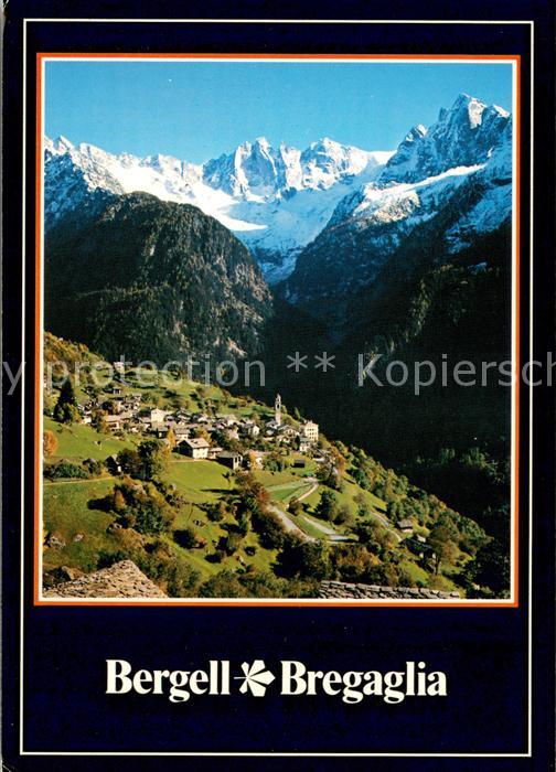 Soglio mit Bondasca Gruppe Bergeller Alpen