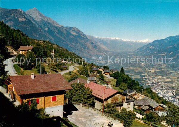 Ravoire Vue panoramique avec la plaine du Rhône