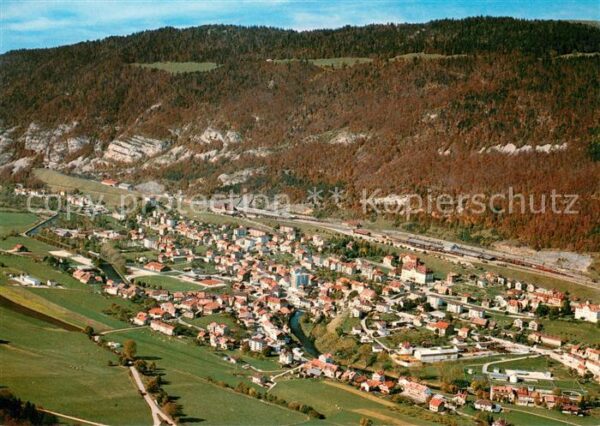 Vallorbe Jura Vaudois vue aérienne