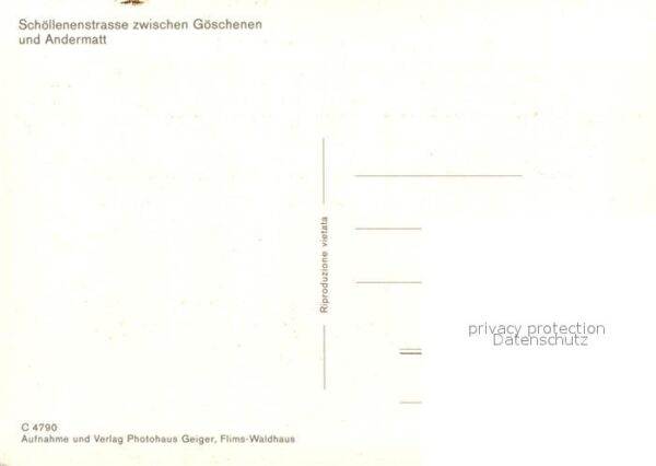Goeschenen Schöllenenstrasse zwischen Göschenen un – Bild 2