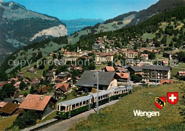 Wengen BE Wengernalpbahn Panorama