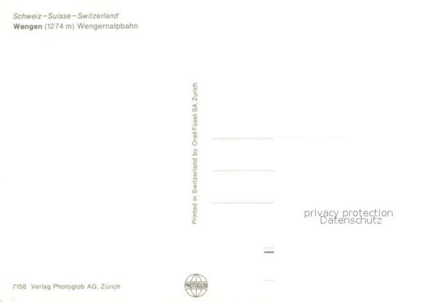 Wengen BE Wengernalpbahn Panorama – Bild 2