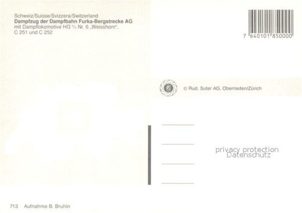 Furka-Oberalp-Bahn Dampfzug der Dampfbahn Furka Bergstreck – Bild 2