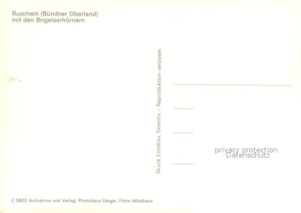 Ruschein GR Brigelserh?rnern – Bild 2
