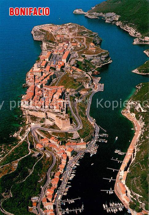 Ile de Beaute Fliegeraufnahme Bonifacio Port