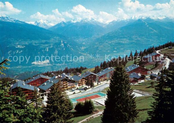 Anzere et les Alpes valaisannes